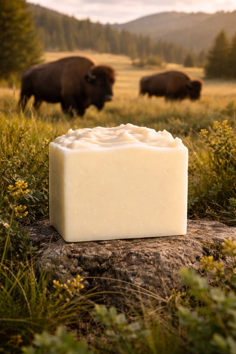 Unscented Bison Tallow Bar