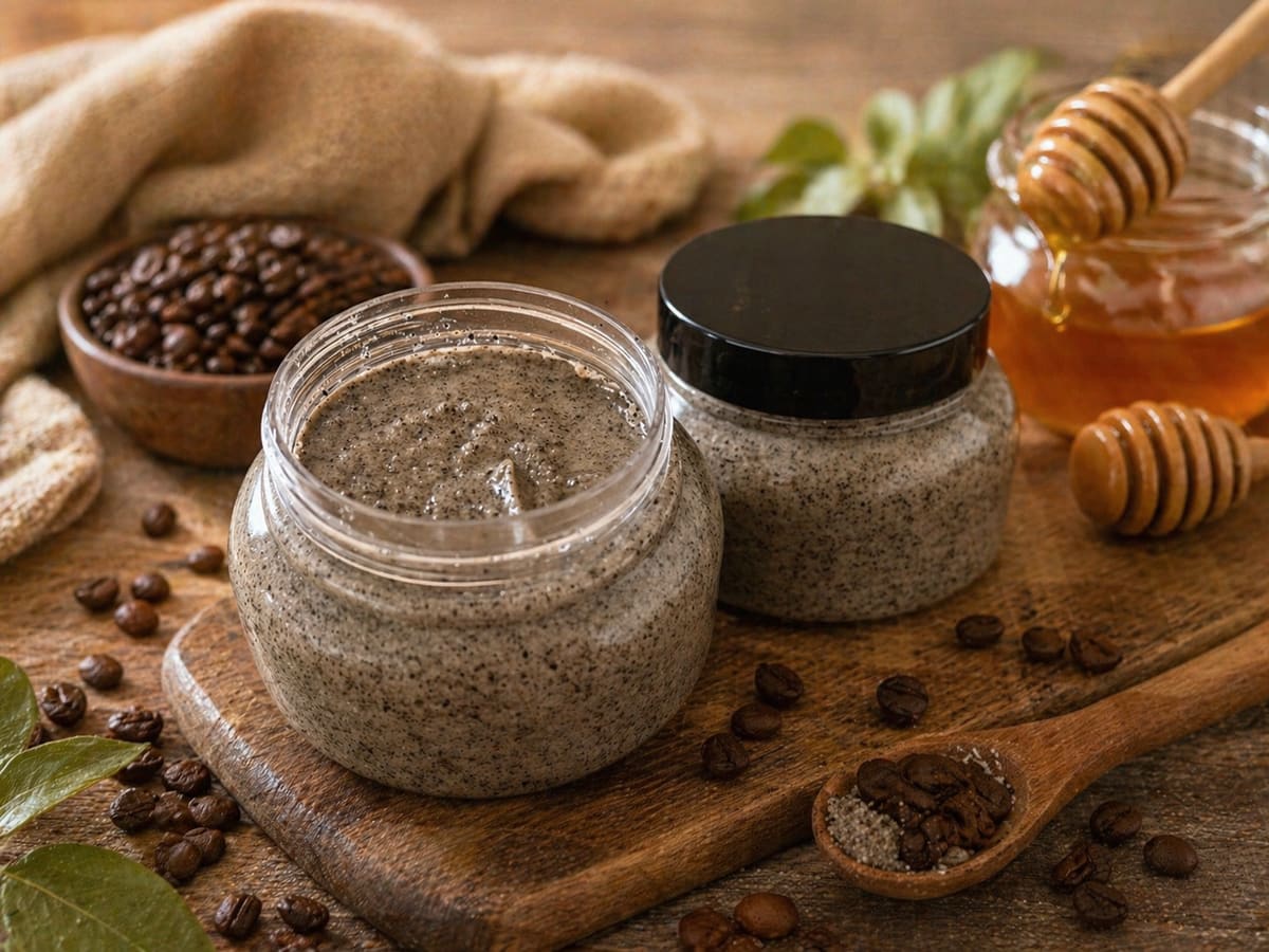 Coffee & Raw Organic Honey Scrub