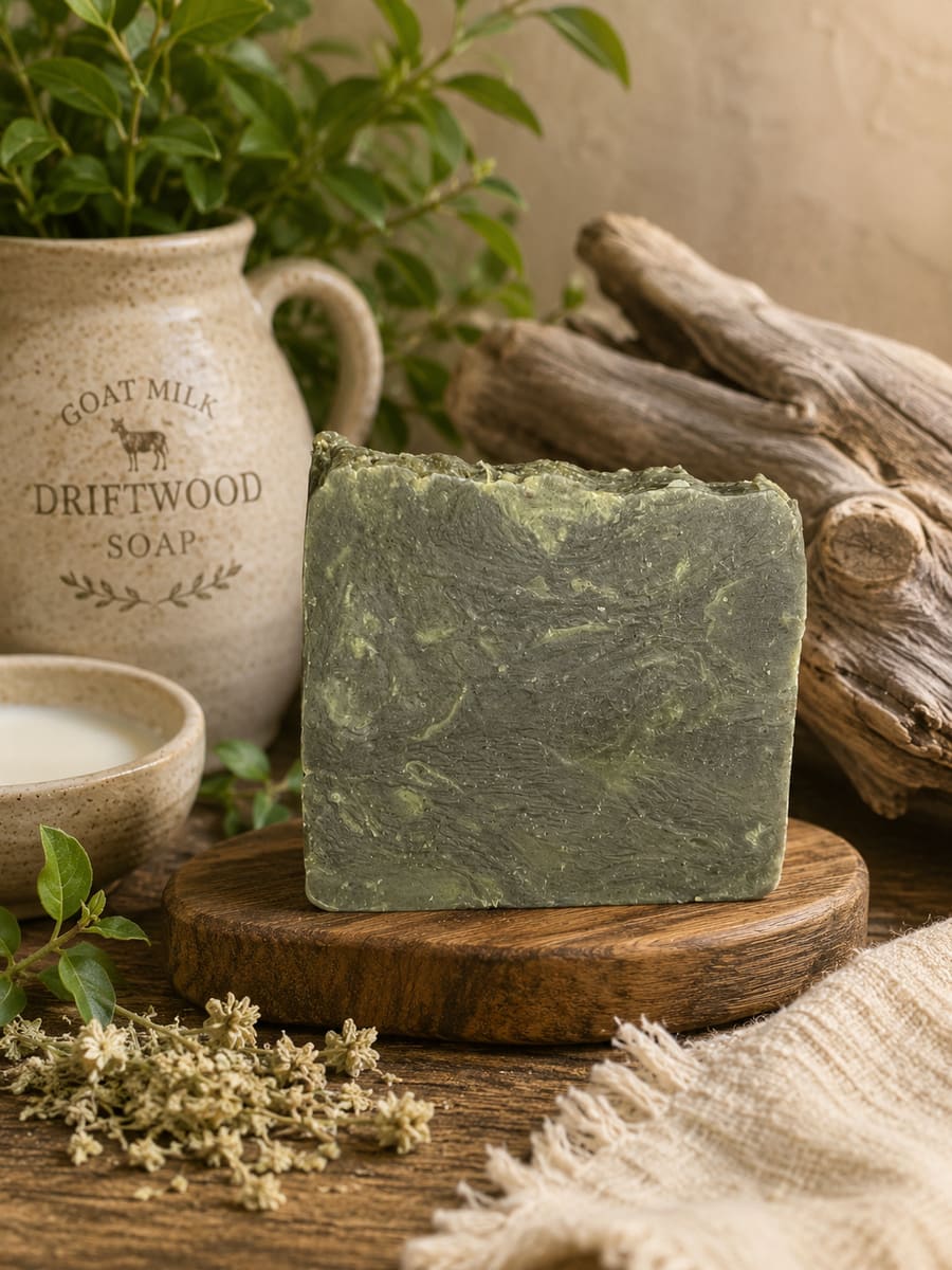 Tallow Goat Milk Soap Scented Driftwood